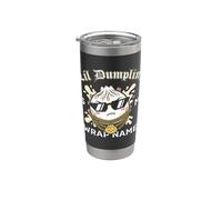 Lil Dumpling è il mio nome originale Foodie Pun Bicchiere termico in acciaio inox doppia parete