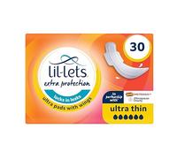 Lil-Lets Extra Protection Ultra Pads X 30 (3 confezioni x 10 pastiglie), con ali, per periodi di flusso estremamente pesanti e perimenopausa