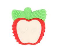 Lil' Nibblers Vibrating Apple- Massaggiagengive vibrante a forma di mela - Gioco dentizione realizzato in morbido silicone - Vibrante, dona sollievo denti neonato. Favorisce lo sviluppo sensoriale.