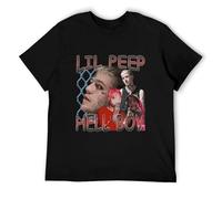 Lil-Peep-Rapper-Hip-Hop-Short-Sleeve-Unisex-T-Shirt-Lil-Peep-Hell-Boy-Shirt Black