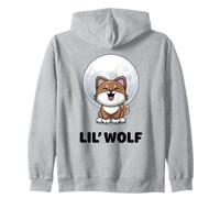 Lil 'Wolf - Lupo adorabile Kawaii a forma di lupo Felpa con Cappuccio