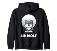 Lil 'Wolf - Lupo adorabile Kawaii a forma di lupo Felpa con Cappuccio
