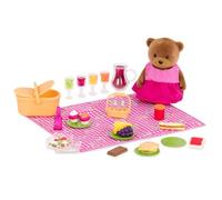 Li'L Woodzeez - Playset da picnic - Cibo giocattolo - Playset da picnic - Giocare con il cibo - 3 anni +