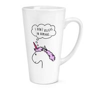 Lila i Don'T Believe IN Esseri Umani 483ml Grande Latte Tazza - Divertente