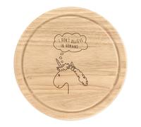 Lila I Non Believe IN Esseri Umani Rotondo Tagliare Tagliere per Formaggio