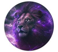 Lila Löwen-Puzzle für Erwachsene, 1000 Stück, Papp-Puzzles für Erwachsene, DIY-Heimdekor, Denkspiel für Teenager, 1000 Teile (67,5x67,5cm)