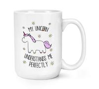 Lila My Unicorno Capisce Me 426ml Grande Tazza - Unicorn Magico Stars Rosa