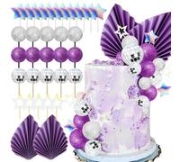 lila torta palla discoteca anni ottanta regina ballo decorazione