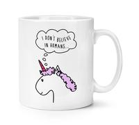 Lila Unicorno i Don'T Believe IN Esseri Umani 284ml Tazza - Divertente