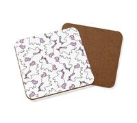 Lila Unicorno Motivo Sottobicchiere - Magico Divertente