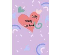 Lilac Color Cover: Daily Study Log Book for Planning daily study goals and to do list, Come with note pages, 120 pages, Size 6"x 9".