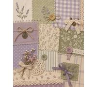 Lilac Floral Patchwork Notebook: Elegant Vintage Fabric Journal for Sewing, Quilting, Crafts and Creative Writing | 110 Pages | 7.5x9.25