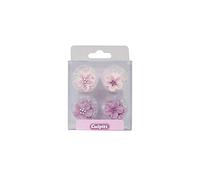 Lilac Flower Sugar Pipings - Pack of 12