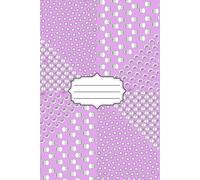 Lilac purple 6 x 9 inch lined notebook with skull, moon, star and apothecary bottle detail: A cute notebook to keep track of your dreams, days, tarot spreads