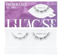 Lilac St - Ciuffetti di ciglia finte in pizzo francese glamour (10 mm), delicate e sottili, extension per ciglia fai da te, leggere e realistiche, in seta coreana, durano 10 giorni, cruelty free