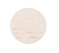 LilaLemon Targa in legno con scritta "Welcome Baby Annuncio", per casa, ospedale, asilo nido, accessori regalo per neonati