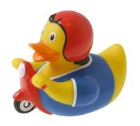 Lilalu 1986 - Anatra con Scooter, Accessori Vasca da Bagno, Paperella, Giocattolo, Gomma