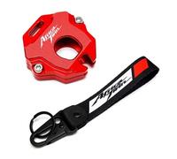 Lilanka Custodia per chiavi in alluminio Per Hon@&da Africa Twin CRF1100L CRF1000L CRF 1000 1100 XRV750 XRV 750 Moto Ricamo Portachiavi Portachiavi Caso Della Copertura Borsette(Cover Chain-Red)