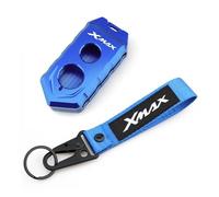 Lilanka Custodia per chiavi in alluminio Per XMAX X-MAX 125 250 300 400 2017-2020 Portachiavi Portachiavi Moto Chiave A Distanza Borsette Custodia Protezione Della Copertura(1 set of blue)