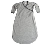 Lilano, Sacco fasciatoio Ringel, 70% lana (kbT), 30% seta, 210 g/m², grigio chiaro/naturale., 74/80 cm