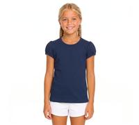 Lilax T-shirt basic da ragazza in cotone con maniche corte a sbuffo | Maglietta con maniche a sbuffo in 95% cotone; girocollo, maniche corte; taglie per bambine e ragazze 2T-12; per scuola