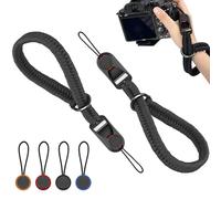Lilbitty 2 pezzi cinghia da polso per fotocamera regolabile, tracolla per fotocamera ultra leggera con chiusura rapida, cinturino da polso in paracord, fotocamera per DSLR e fotocamere mirrorless