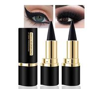 Lilbitty 2 pezzi nero impermeabile matita gel eyeliner rossetto matita labbra matita occhi lungo durata naturale liquido eyeliner crema smokey eye matita trucco Halloween