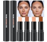 Lilbitty 4 colori di contorno Stick Make-up Set Concealer Stick Cream Contouring Contour Palette Make-up Kit per principianti Nose Bronzer Stick Liquid Contour Face Highlighter Make-up