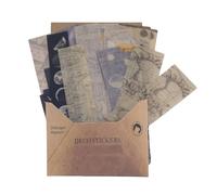 Lilbitty Set di 40 adesivi per scrapbooking, vintage, fai da te, adesivi washi, design universo, accessori per scrapbook per diario, bullet journal, adesivi per adulti, diario