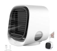 LilCooler - Lil Cooler Fan, LilCooler Air Cooler with LED Nightlight & Tank, 3 Speeds, Instant Cooling and Soothing Fresh, Portable Air Conditioner, Compact AC for Bedroom, Office and Camping