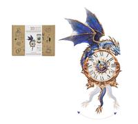 Lilcubics Orologio a forma di drago in legno 3D per adulti, kit di costruzione di modelli meccanici con pendolo e campanello, orologio da parete fai da te per casa e ufficio, regalo a forma di drago