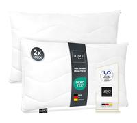 LILENO HOME Cuscino 50x75 (set da 2 pezzi) - lavabile a 95 °C, Oeko-Tex & Made in DE - Cuscino per chi soffre di allergie 50x75 adattabile per un sonno divino - Cuscino delicato sulla pelle e inodore