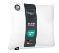 LILENO HOME Cuscino in microfibra, 40 x 40 cm, lavabile fino a 95 gradi, cuscino 40 x 40 cm, come imbottitura per cuscino per letto o come cuscino decorativo, cuscino per divano e cuscino decorativo