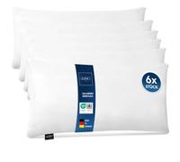 LILENO HOME Cuscino in microfibra 40x80 cm Deluxe (650g di imbottitura) [set da 6 pezzi] lavabile fino a 95 gradi con cerniera - Cuscino 40x80 cm come imbottitura per letto - Cuscino decorativo per