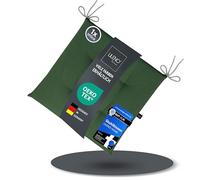 LILENO HOME Set di 1 cuscini per sedia, colore verde scuro (40 x 40 x 4,5 cm), per sedia da giardino, cucina o sala da pranzo, resistente ai raggi UV, per interni ed esterni, come cuscino per sedia