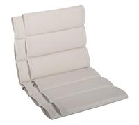 LILENO HOME Set di 2 cuscini per sedia da giardino con schienale basso, in natura, comodi cuscini per sedie da giardino e sedie pieghevoli