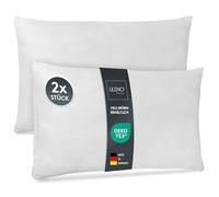 LILENO HOME Set di 2 riempimento cuscino 30x50 cm - Cuscino interno lavabile a 40°C adatto per allergici - Cuscino in poliestere come cuscino per divano, cuscino per la testa