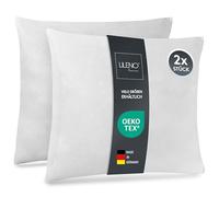 LILENO HOME Set di 2 riempimento cuscino 55x55 cm - Cuscino interno lavabile a 40°C adatto per allergici - Cuscino in poliestere come cuscino per divano, cuscino per la testa