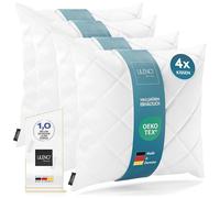 LILENO HOME Set di 4 imbottiture per cuscino, 40 x 40 cm - Cuscino interno lavabile a 95°C adatto per persone allergiche - Imbottitura in poliestere per cuscini da divano, poltrona, sedie e