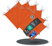 LILENO HOME - Set di 6 cuscini per sedie da giardino, cucina o sala da pranzo, 40 x 40 x 4,5 cm, colore arancione, comodi e resistenti ai raggi UV, per interni ed esterni, come cuscino per sedia