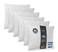 LILENO HOME Set di 6 riempimento cuscino 40x40 cm - Cuscino interno lavabile a 40°C adatto per allergici - Cuscino in poliestere come cuscino per divano, cuscino per la testa