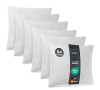 LILENO HOME Set di 6 riempimento cuscino 45x55 cm - Cuscino interno lavabile a 40°C adatto per allergici - Cuscino in poliestere come cuscino per divano, cuscino per la testa