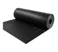 LILENO HOME Tappeto in gomma ondulata al metro 10x100 cm - Tappeto ondulato in gomma (3mm) come pavimento per officina, tappetino antiscivolo, supporto per banca da lavoro e tappetino da pavimento