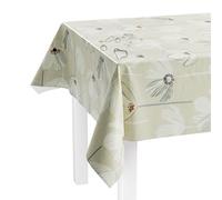 LILENO HOME Tovaglia lavabile al metro, 180 x 140 cm (bordo tagliato), motivo floreale grafico, impermeabile, ideale come tovaglia o runner per tenda da birra