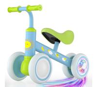 Lilian&Gema Bicicletta Senza Pedali per 1 Anni- Bicicletta Equilibrio per Bambini 12-24 Mesi,Quad per bambini colorato e illuminato con sedile morbido,balance bike,regalo bambino 1 anno