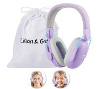 Lilian&Gema Cuffie Antirumore Bambini, SNR 25 dB cuffie bambini antirumore, Protezione orecchie bambini fascia regolabile, Cuffie protezione per bambini, per Ragazzi e Ragazze dai 4-18 Anni