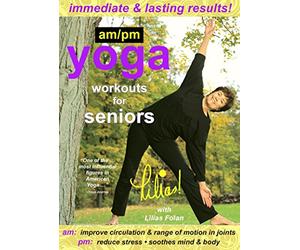 Lilias! AM/PM Yoga Workouts For Seniors, Improve Circulation, Range of Motion in Joints, Reduce Stress, Soothes Mind &