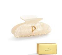 LILIE&WHITE Acrilico Lettera Clip Per Capelli Per Le Donne Elegante P Monogramma Artiglio Dei Capelli Alfabeto Clip Per Capelli Glitter Moda Clip Artiglio Elegante E Durevole Accessorio Per Capelli