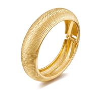 LILIE&WHITE Bracciale dorato regolabile con chiusura scorrevole - gioielli eleganti ipoallergenici resistenti alla decolorazione, regalo per donna, taille unique