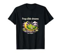Liliegia Cottagecore Kawaii Frog Dream Moon Maglietta
